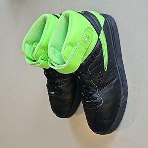 Fila high tops green and black